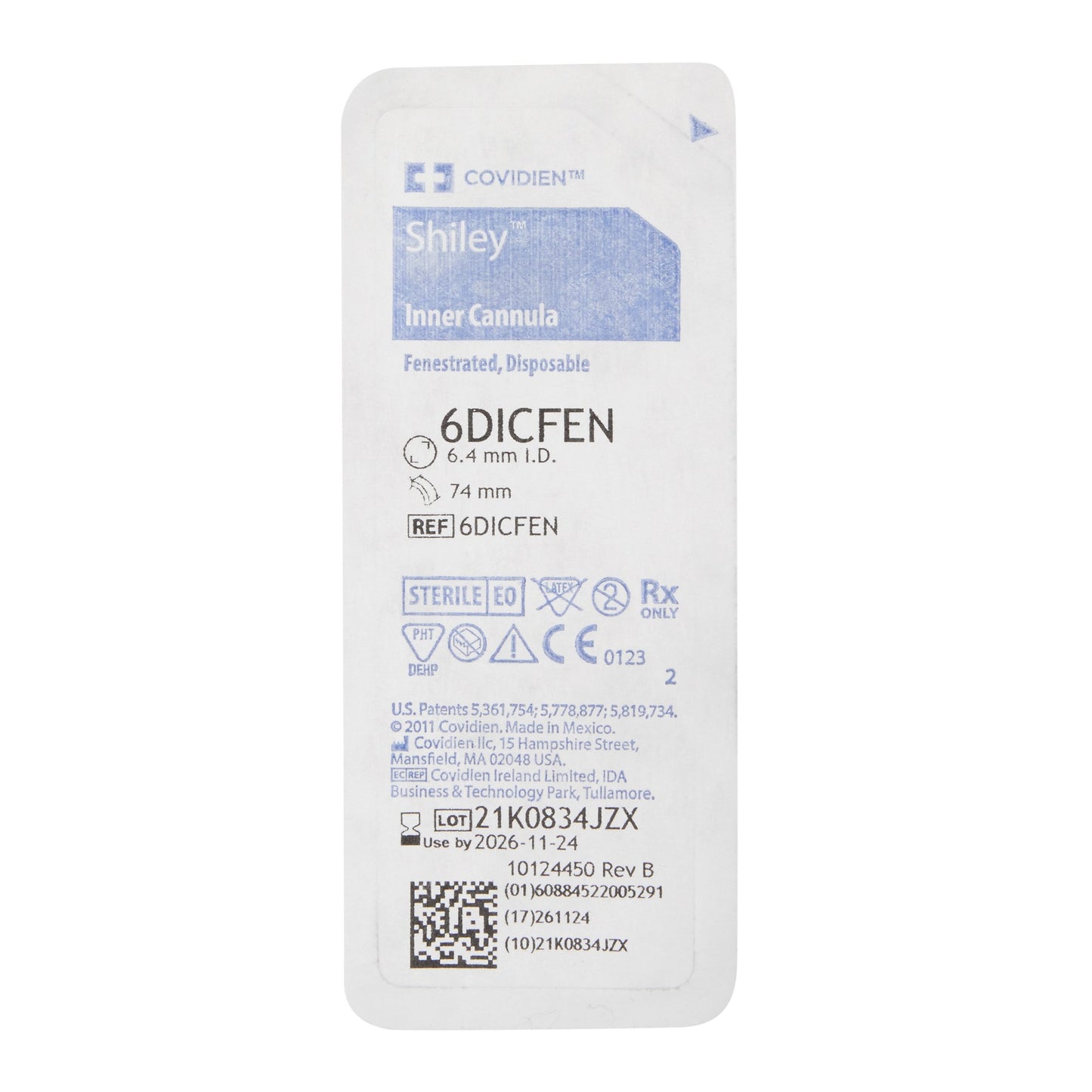 Shiley Size 6 Inner Fenestrated Tracheostomy Cannula | 6DICFEN