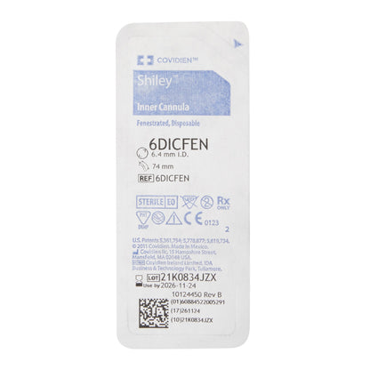 Shiley Size 6 Inner Fenestrated Tracheostomy Cannula | 6DICFEN