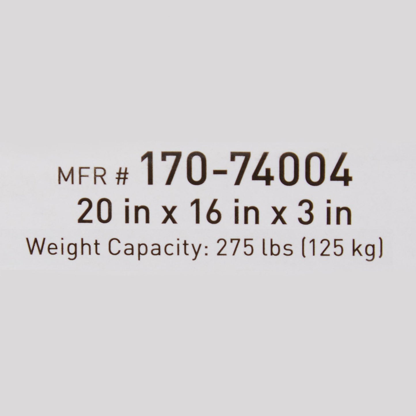 McKesson Molded Foam Seat Cushion, 20 x 16 x 3 Inch