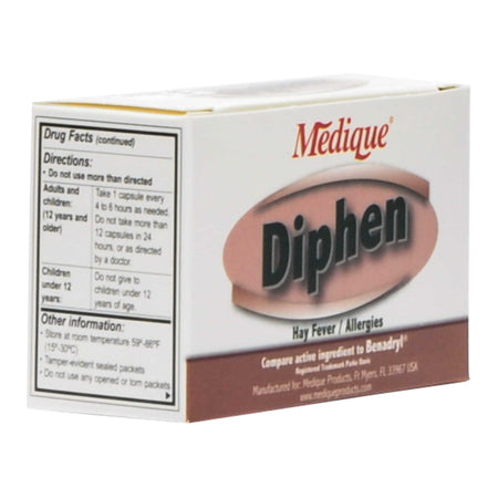 Medique Products 18464 Diphen Diphenhydramine Allergy Relief