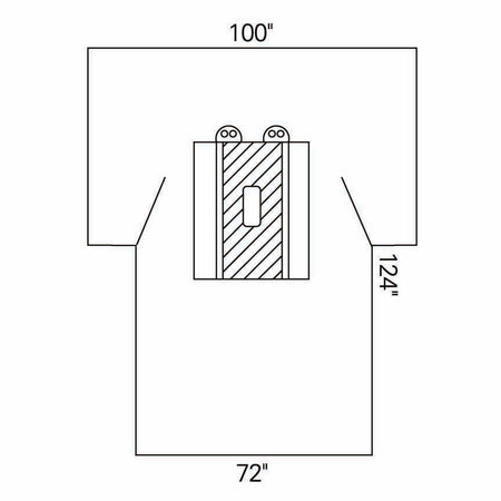 Abdominal Drape Laparotomy Drape 100 W X 72 W X 124 L Inch Sterile