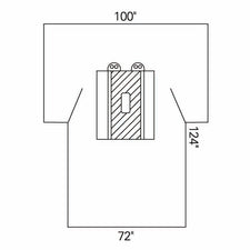 Abdominal Drape Laparotomy Drape 100 W X 72 W X 124 L Inch Sterile