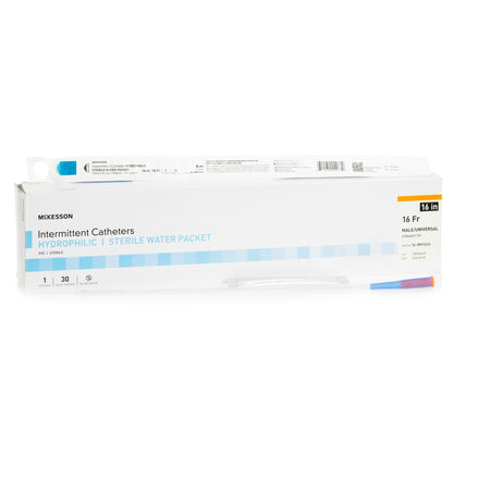 McKesson 16-MH1616 Urethral Catheter, 16 Fr., 16 Inch, Straight Tip