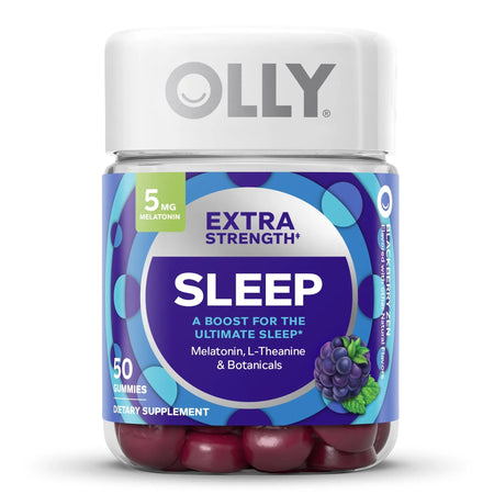 OLLY Public Benefit Corp 85293300841 Sleep Aid OLLY Extra Strength 50 per Bottle Gummy 5 mg - 100 mg