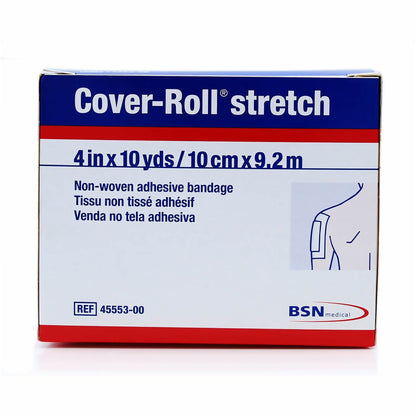 Cover-Roll® Stretch Dressing Retention Tape with Liner, 4 Inch x 10 Yard, White