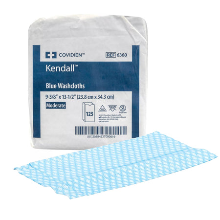 Cardinal 6360 Versalon Moderate Absorbency Washcloth, Blue, 9.4 x 13.5 Inch