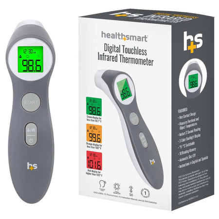 Mabis Healthcare 18-555-000 HealthSmart Digital Touchless Infrared Thermometer