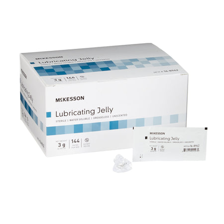 McKesson 16-8942 Lubricating Jelly, 3-gram Packet