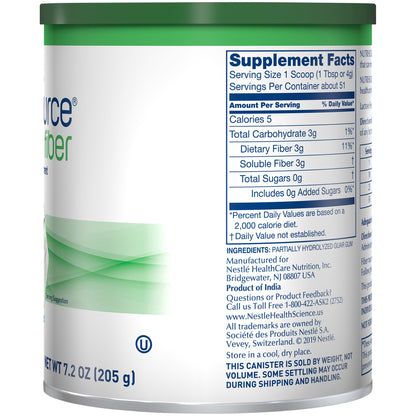 Nutrisource® Fiber Supplement, 7.2-ounce canister