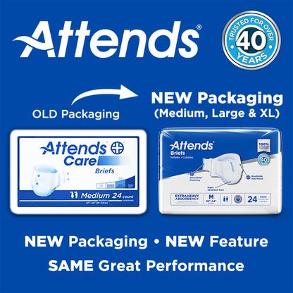 Attends® Extra Heavy Absorbency Briefs, Extra Large