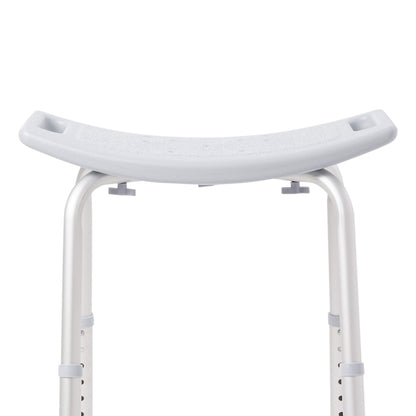 McKesson Aluminum Bath Bench Without Backrest, 15½ – 19½ Inch, Gray