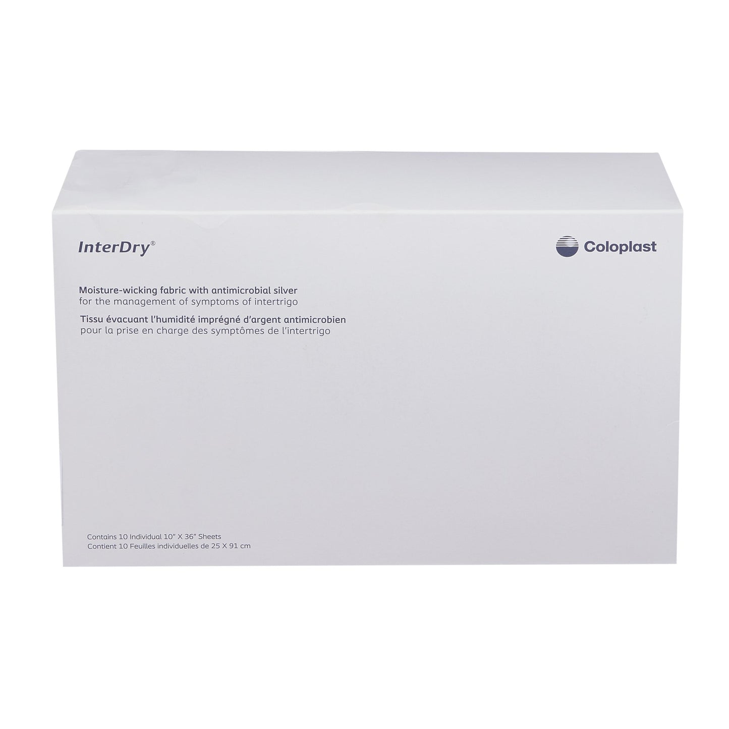 Coloplast InterDry Silver Complex Textile, Skin Fold Management Material, 10 in. x 36 in.