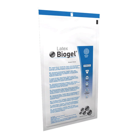 Molnlycke 30560 Biogel M Latex Surgical Glove, Size 6, Straw