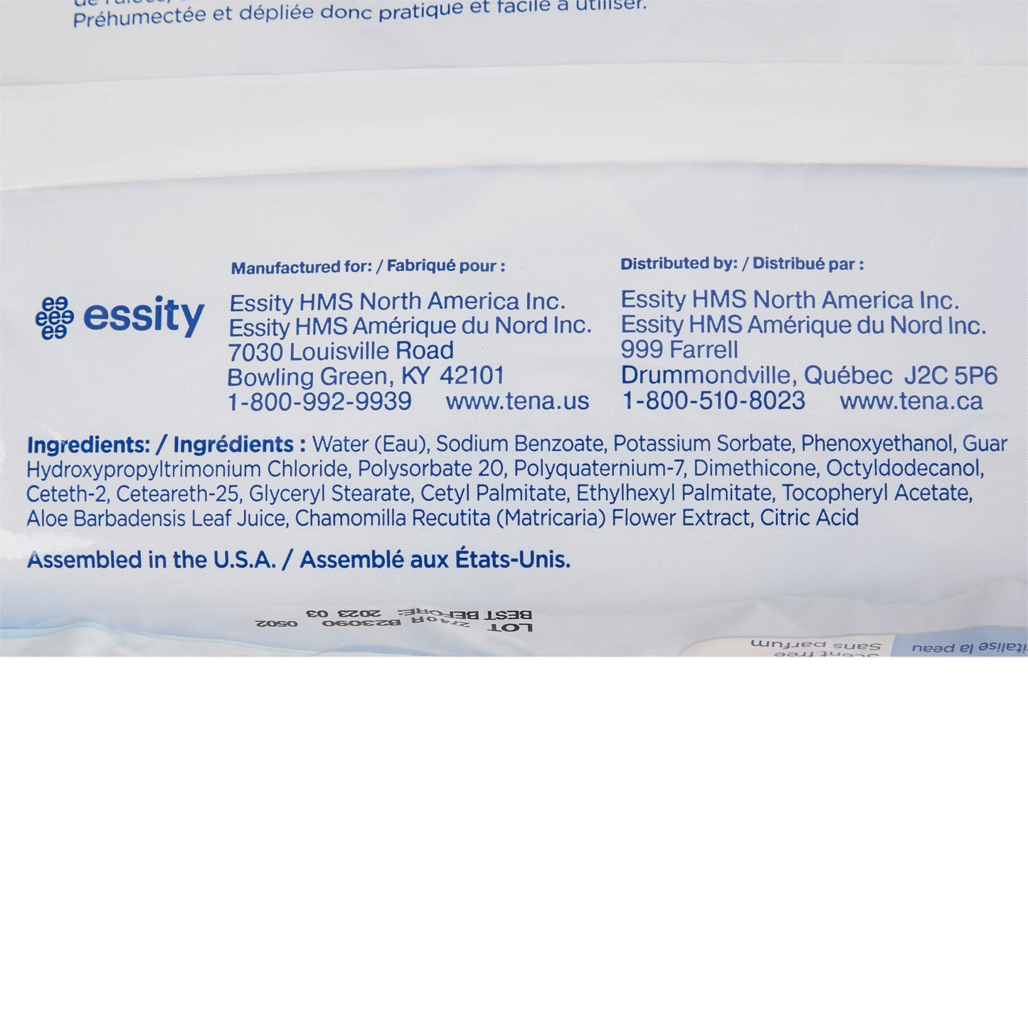 Tena Ultra Unscented Washcloths