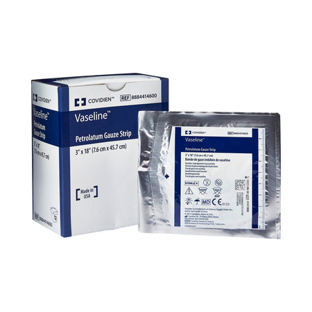 Cardinal 8884414600 Vaseline Petrolatum Impregnated Dressing, 3 x 18 Inch
