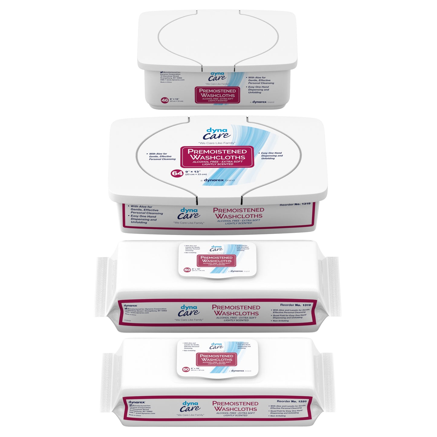 dynarex® Personal Cleansing Wipe, Unscented