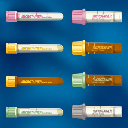 BD 365987 Microtainer Capillary Blood Collection Tube Lithium Heparin / Separator Gel Additive 400 µL to 600