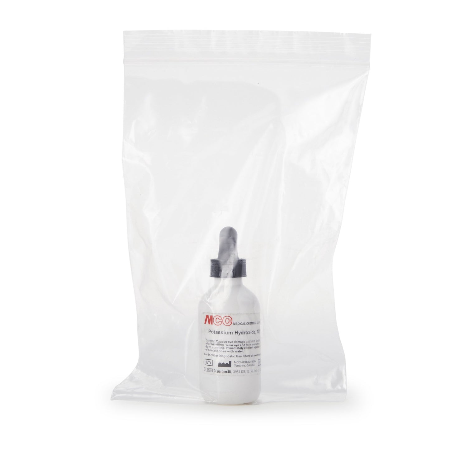 Microbiology Reagent Potassium Hydroxide Inorganic Compound 10% 2 oz.