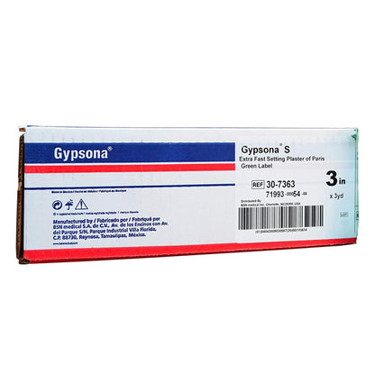 Gypsona® S Plaster Bandage, 3 Inch x 3 Yard