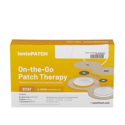 Iontophoresis Patch IontoPatch® STAT 1.2 to 1.6 cc Fill Volume 6/Pk