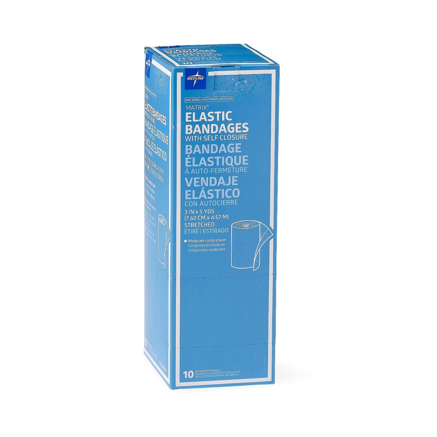 Matrix Double Hook and Loop Closure Elastic Bandage, 3 Inch x 5 Yard