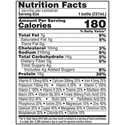 Boost® Women Chocolate Balanced Nutritional Drink, 8-ounce bottle