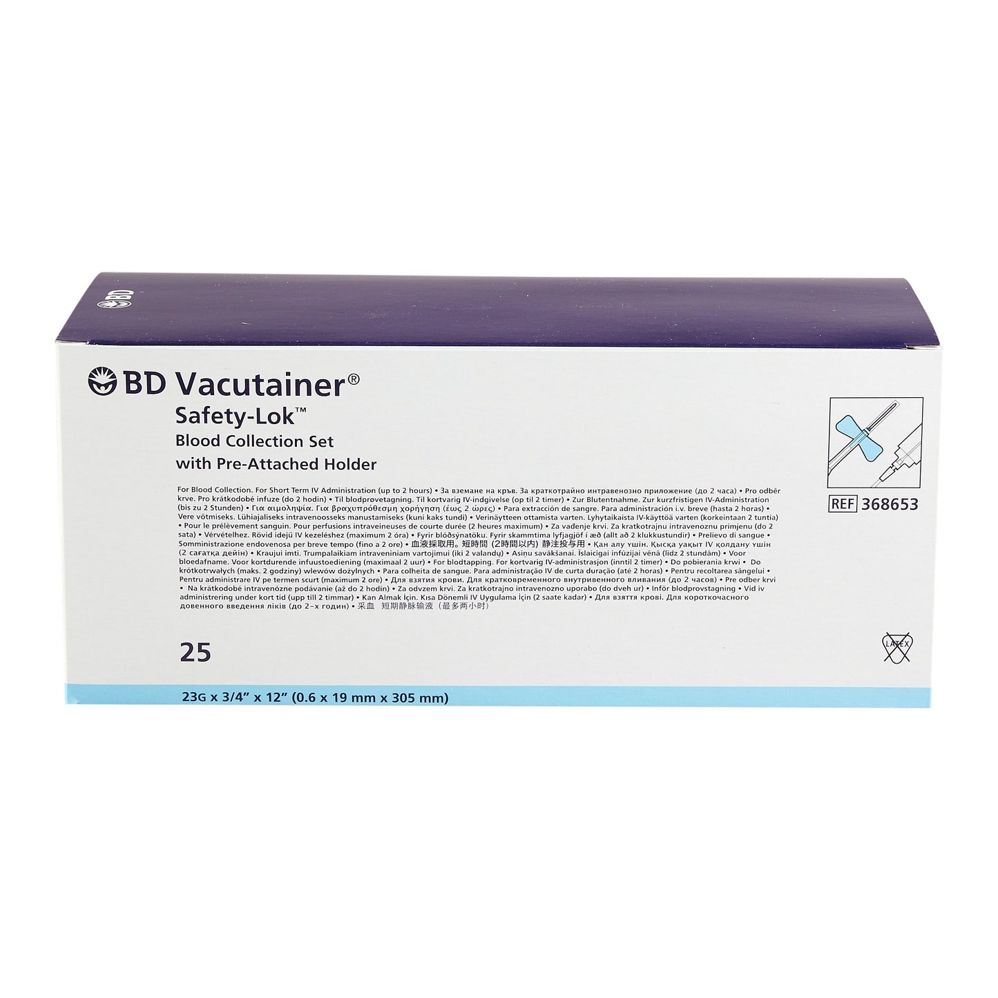 BD Vacutainer Safety-Lok Collection Set 23G | BD 368653