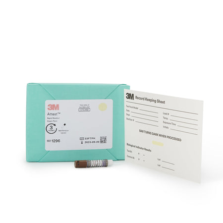 3M 1296 Attest Rapid Readout Sterilization Biological Indicator Pack