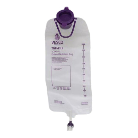 Vesco Medical VED-046 Gravity Feeding Bag Set with ENFit Connector 1000 mL