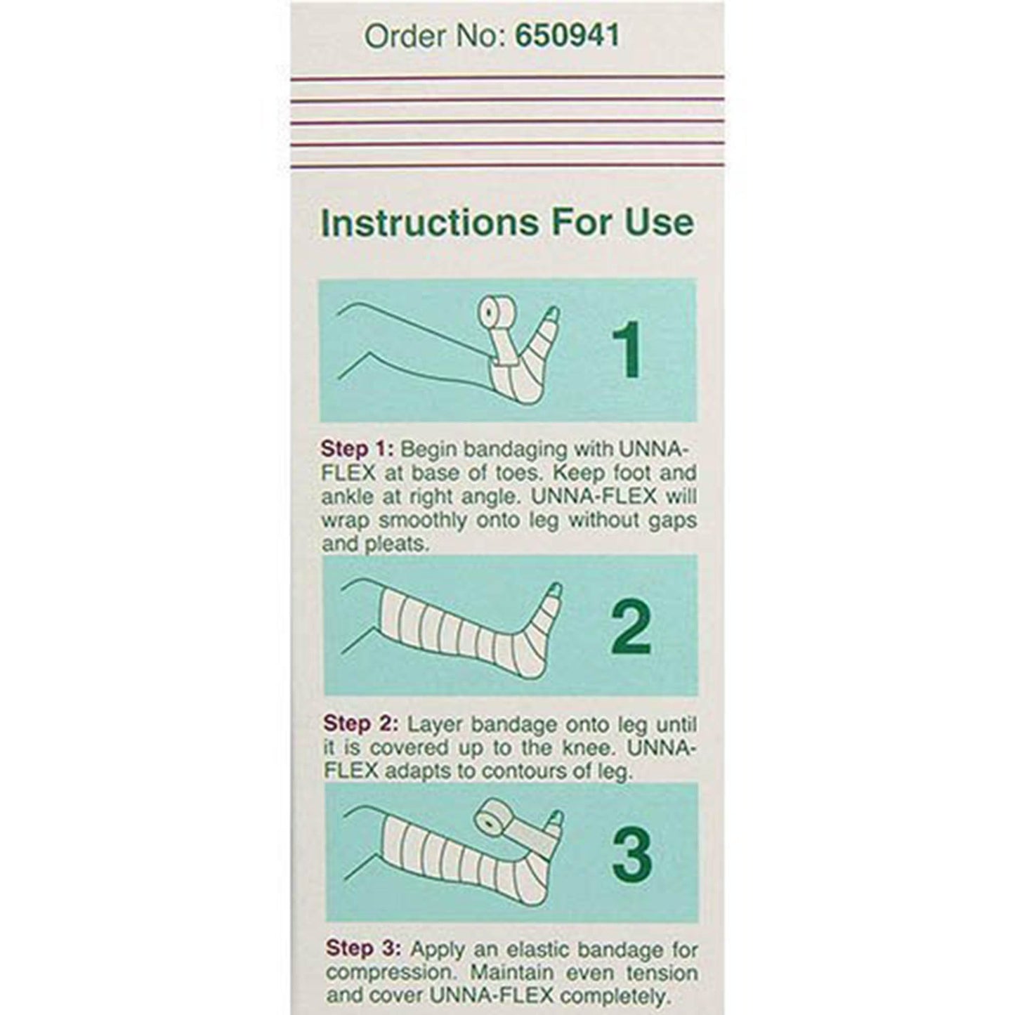 Unna-Flex® Unna Boot Stretch, 4 Inch x 10 Yard
