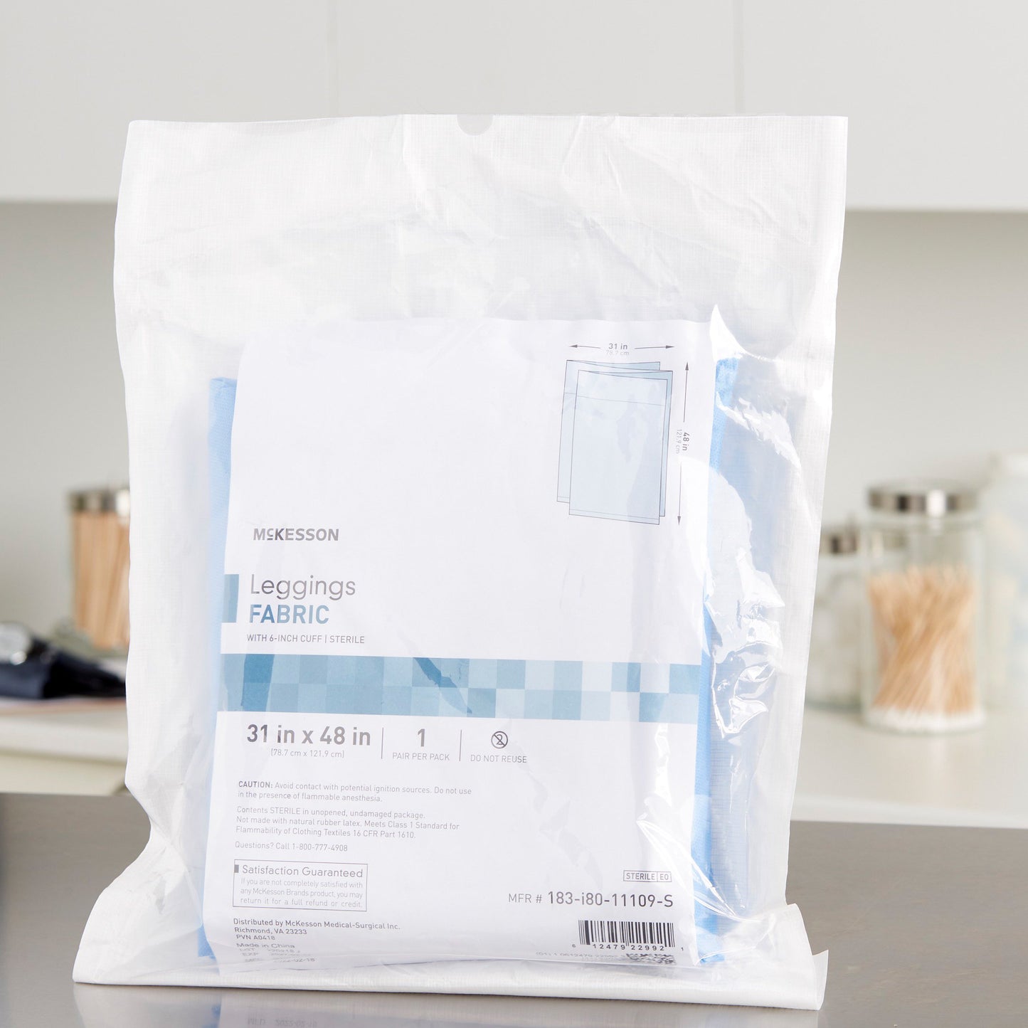 McKesson Sterile Surgical Leggings, 31 x 48 Inch