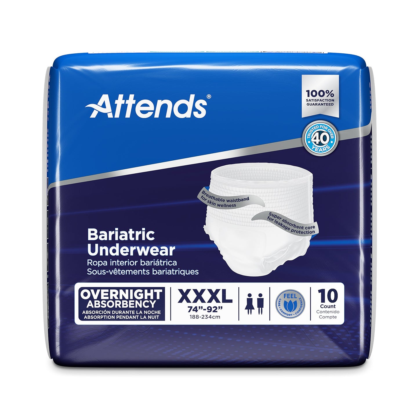 Attends® Bariatric Ultimate Absorbent Underwear, 3X-Large