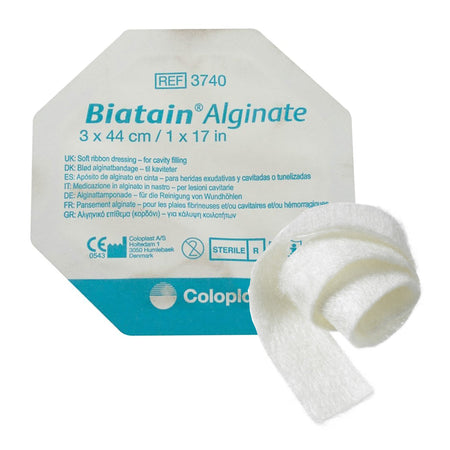 Coloplast 3740 Biatain Alginate Dressing, 1 x 17½ Inch