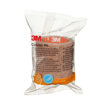 Solventum 2082-1X 3M Cohesive Bandage NL 2 Inch X 2 Yard Self-Adherent Closure Tan