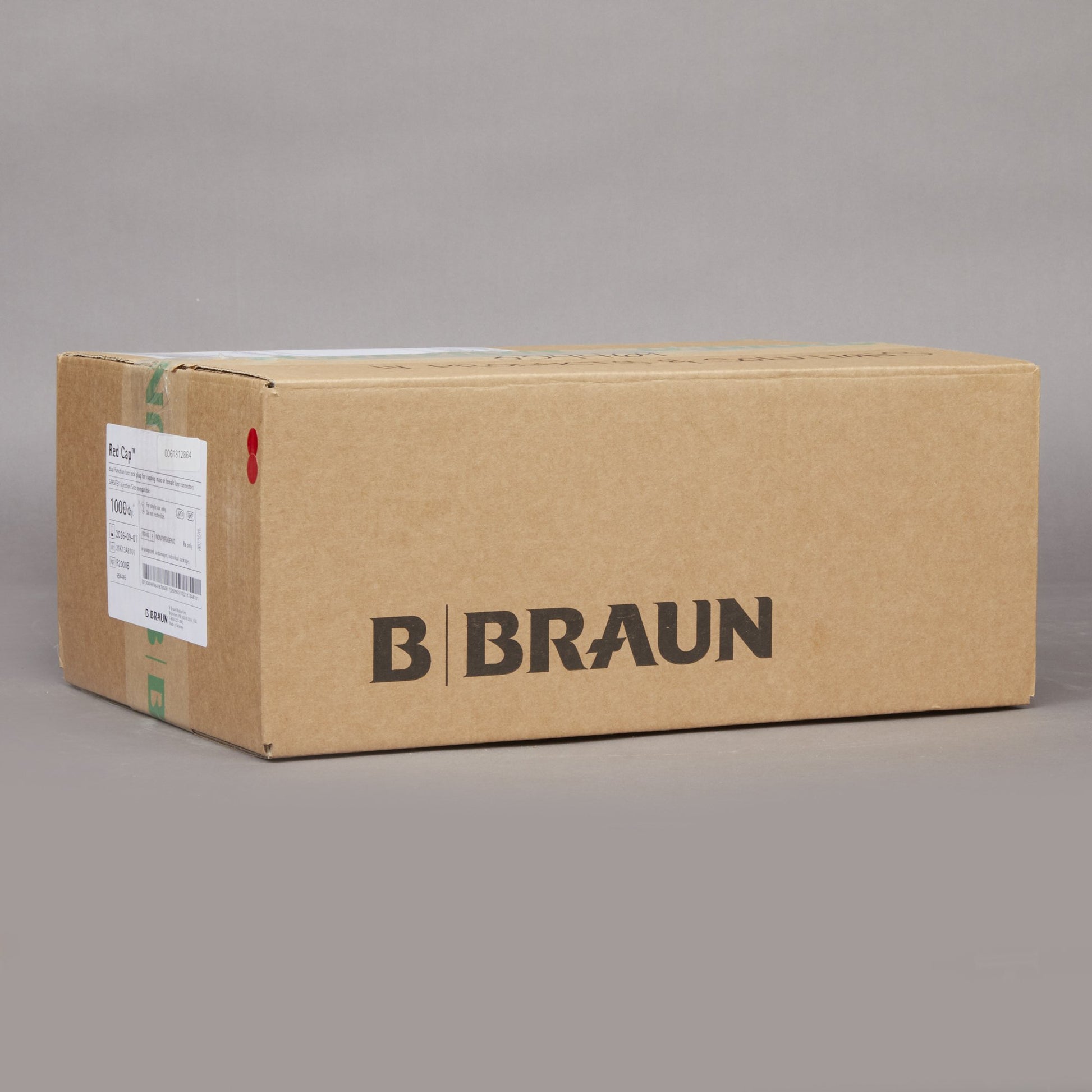 Dual Function Red Cap Luer Replacement Cap by B. Braun product image - view 5