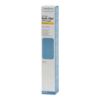 Theracare Bathtub Mat, Antifungal, Blue, 15 x 27 Inch