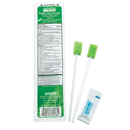 Sage 6013 Toothette Oral Swab Kit with 2 Swabs