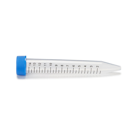 McKesson 177-6285 Centrifuge Tube, 15 mL, 17 x 120 mm, Blue Screw Cap