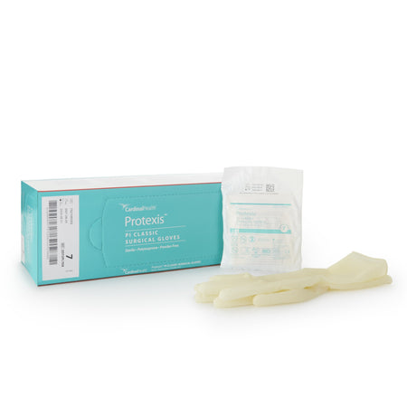 Cardinal 2D72PL70X Protexis PI Classic Polyisoprene Surgical Glove, Size 7, Ivory