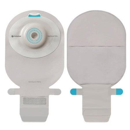 Coloplast 10484 SenSura Mio Flat 1-Piece Transparent Ostomy Pouch, 35 mm Stoma