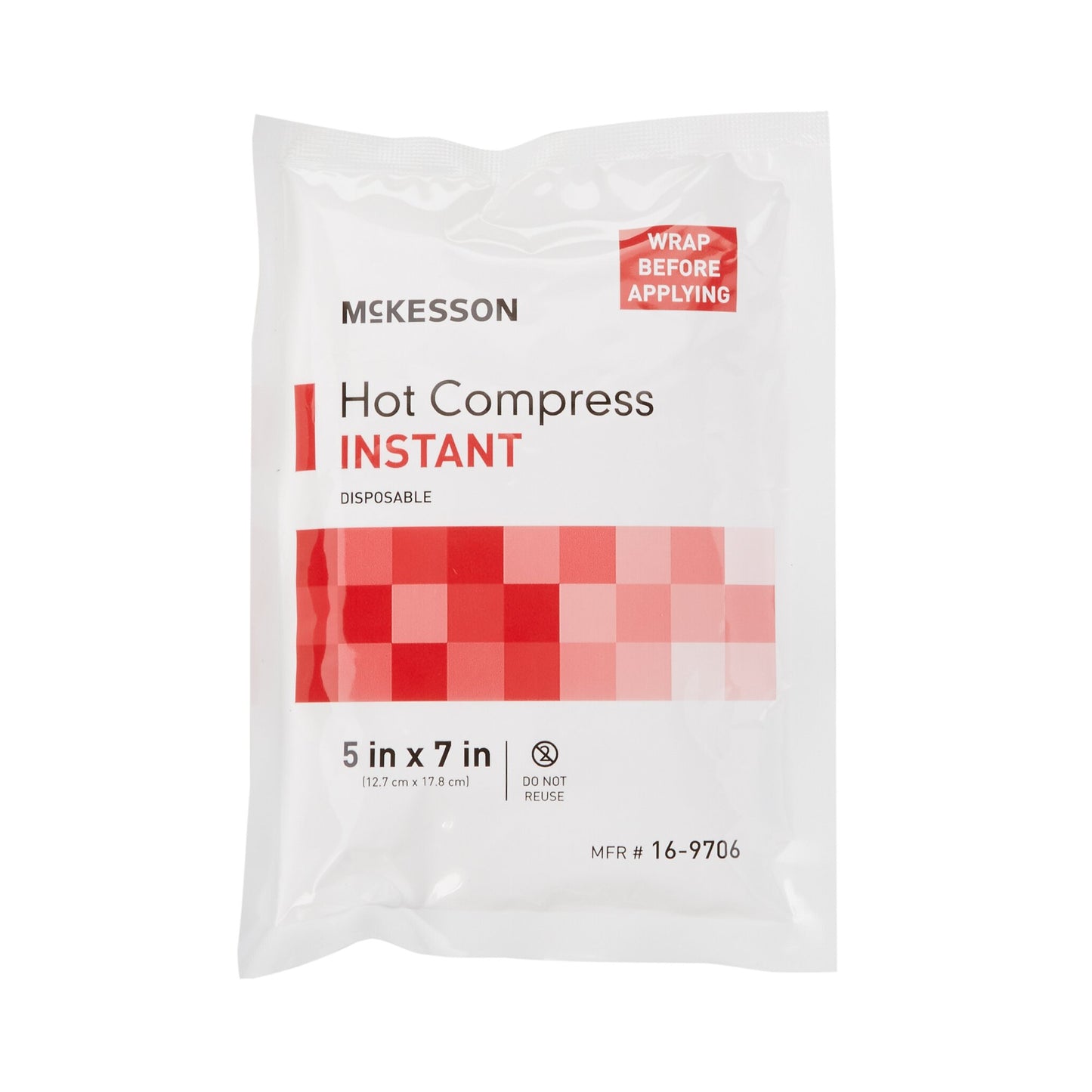 McKesson Hot Pack, Instant Chemical Activation, General Purpose, 5 x 7 Inch by McKesson Brand product image