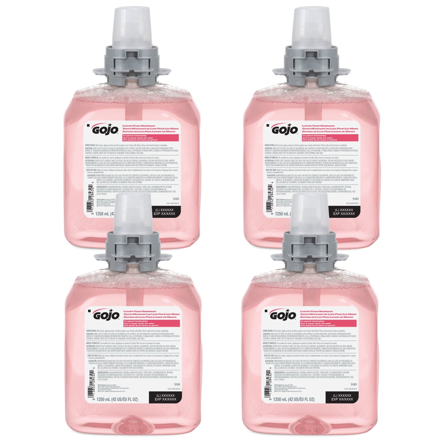 Gojo® Cranberry Foam Handwash, 1,250 mL Refill for Gojo FMX-12™ Dispenser