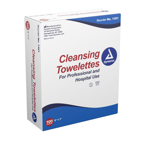 Dynarex 1301 Scented Cleansing Towelettes, Individual Packets