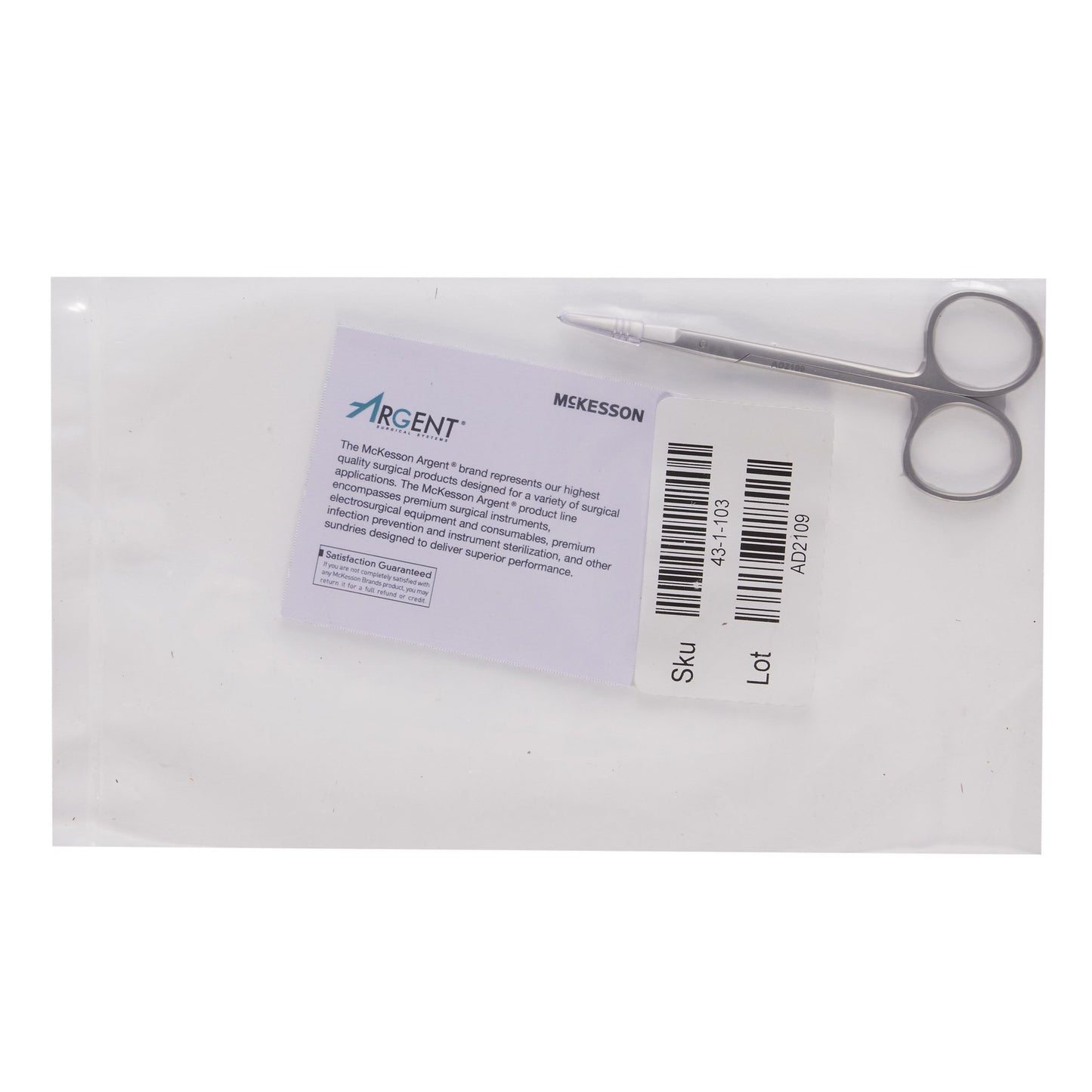 McKesson Argent™ Iris Scissors, 4 Inches Straight