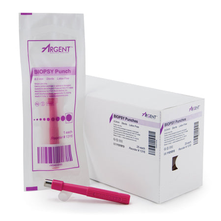 McKesson 16-1316 Argent Disposable Biopsy Punches, 8.0 mm