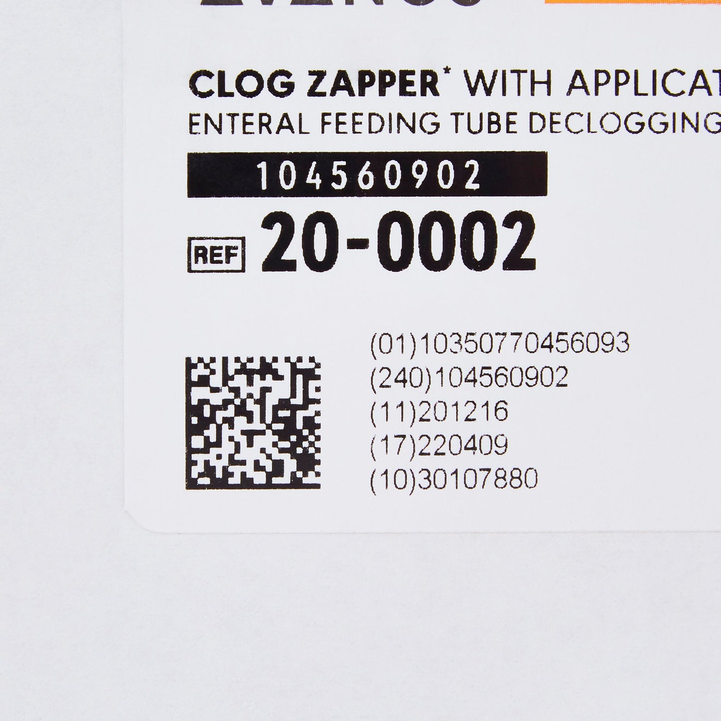 Clog Zapper™ Enteral Feeding Tube Declogger Kit
