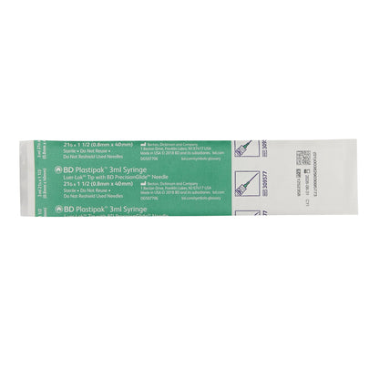 PrecisionGlide™ Syringe with Hypodermic Needle, 21 Gauge, 1-1/2 Inch Needle Length
