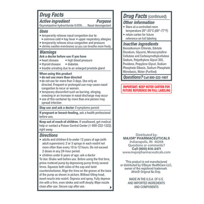 Sinus Relief 0.05% Strength Nasal Spray 30 mL