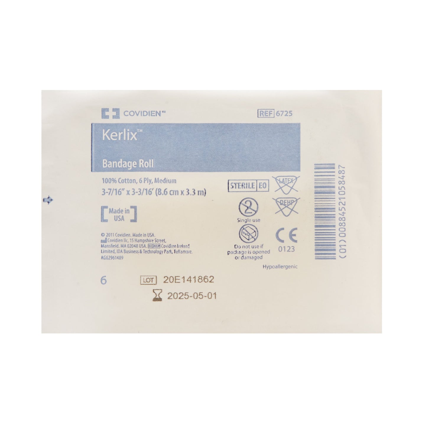 Kerlix™ Sterile Fluff Bandage Roll, 3-4/10 Inch x 3-6/10 Yard, 6-Ply