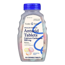 Foster & Thrive™ Antacid 500mg Calcium Carbonate Chewable Tablets, Fruit Flavor